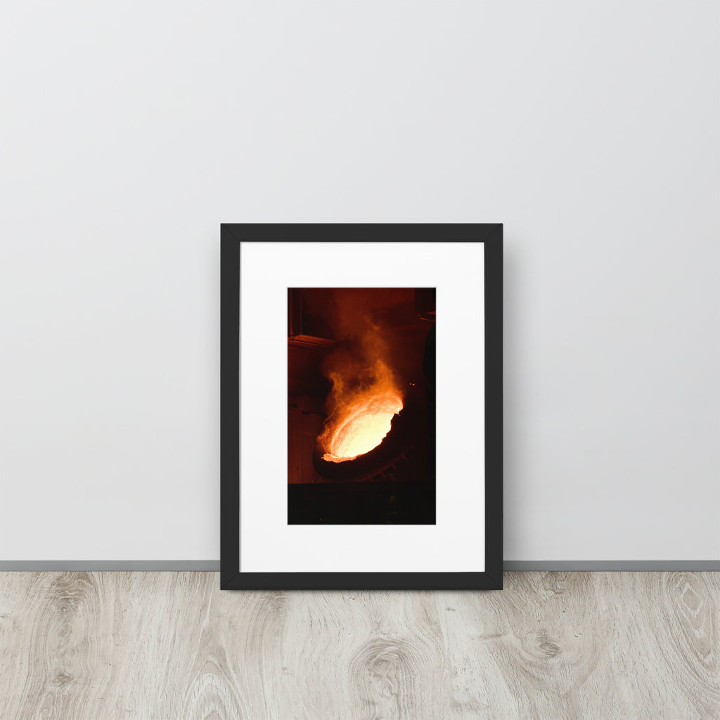 Gerahmtes Poster auf mattem Papier mit Matte
